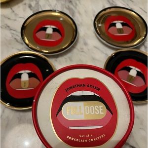 Jonathan Adler pill collection coasters